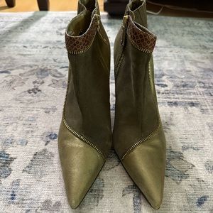 Genuine leather booties